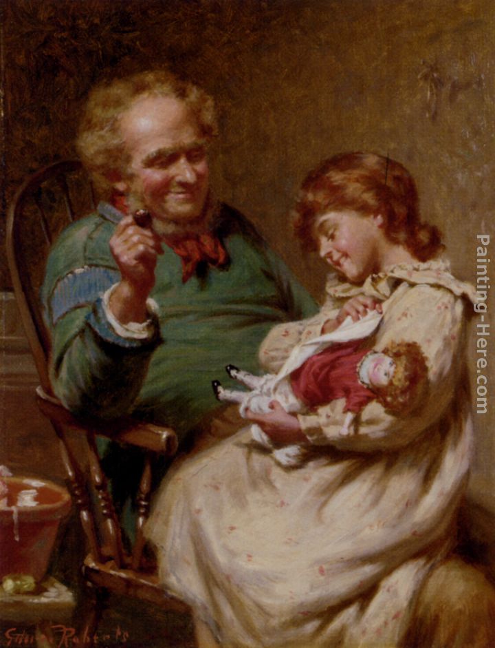 The Proud Little Mother painting - Edwin Thomas Roberts The Proud Little Mother art painting